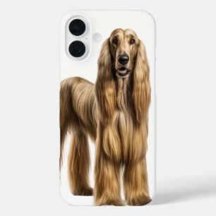 LANGE HAIRED TAN LARGE AFGHAN HOUND DOG iPhone 16 PLUS HÜLLE