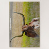 Lange Horn Rind Texas. Jigsaw Puzzle (Vertikal)