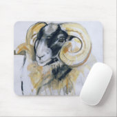 Lange Horn-Schafe Mousepad (Mit Mouse)