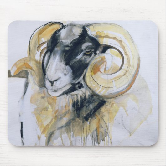 Lange Horn-Schafe Mousepad (Vorne)