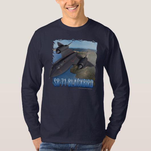 Lange Hülse der Amsel-SR-71 T-Shirt (Vorderseite)