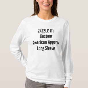 Lange Hülse der kundenspezifischen Frauen T-Shirt