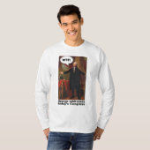 Lange Hülse George Washingtons WTF (mit Titel) T-Shirt (Vorne ganz)