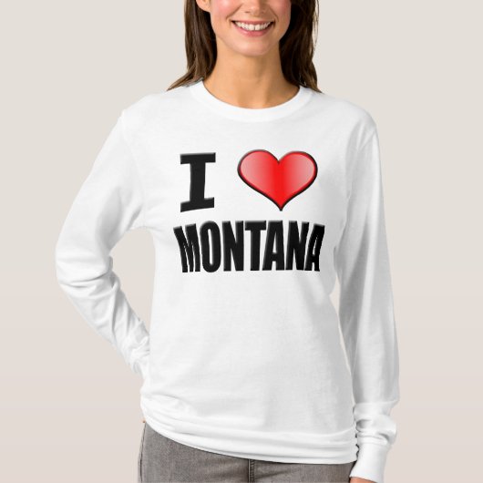 Lange Hülse ♥ I Montanas - Frauen T-Shirt (Vorderseite)
