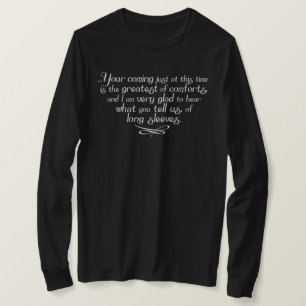 Lange Hülsen-Frau Bennet Quote T-Shirt