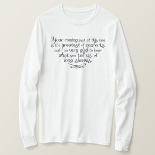 Lange Hülsen-Frau Bennet Quote T-Shirt