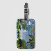 Lange Insel See, schöne Kunst, Gepäckanhänger (Vorderseite Vertikal)