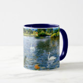 Lange Insel See, schöne Kunst, Tasse (VorderseiteRechts)