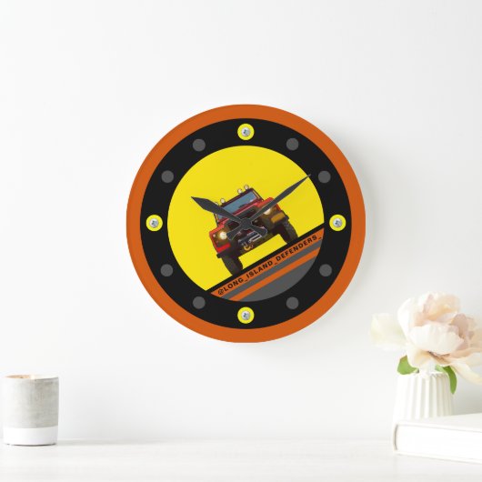 LANGE INSELVERTEIDIGUNGSTRÄGER SCHLIESSEN GROßE WANDUHR (Zuhause)