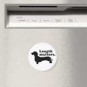 "Länge ist wichtig." (Dackel) Magnet (In Situ (Geschirrspüler))