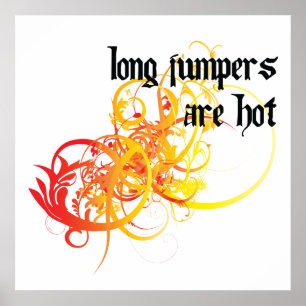 Lange Jumper sind heiß Poster