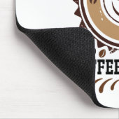 lange Kaffeemaschine Mousepad (Ecke)