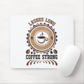 lange Kaffeemaschine Mousepad (Mit Mouse)