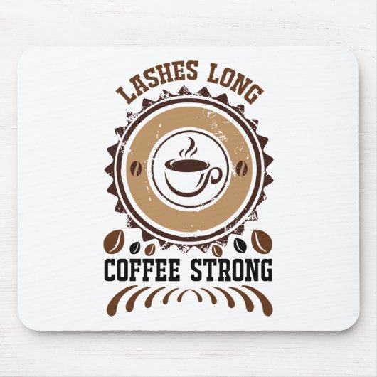 lange Kaffeemaschine Mousepad (Vorne)