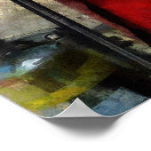 Lange Ladung auf Feuerwehrfahrzeugen Poster (Ecke)