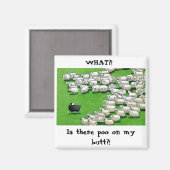 Lange Lämmer verloren: klebriger Hintern Magnet (Vorderseite/Rückseite)