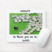 Lange Lämmer verloren: klebriger Hintern Mousepad (Mit Mouse)