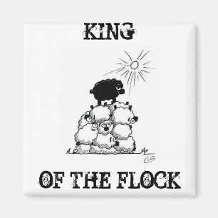 Lange Lämmer verloren: König des Flock Magnet