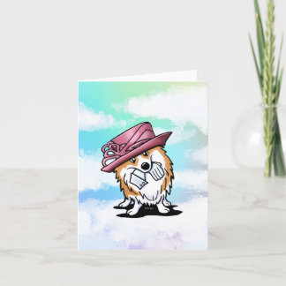 Lange LIEBE Die Queen Corgi Card Dankeskarte