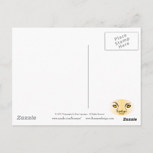 Lange Live-Freiheit Postkarte (Rückseite)