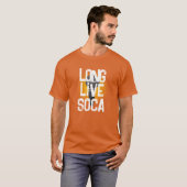 LANGE LIVE SOCA in Grunge White Text T-Shirt (Vorne ganz)