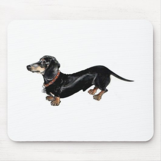 lange Mausunterlage der Dackel Hunde Mousepad (Vorne)