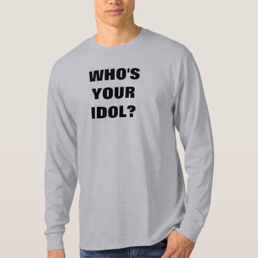 Lange Nacht: "Wer ist dein Idol?" Shirt (Vorderseite)