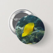 Lange Nasen-Schmetterlings-Fische Button (Vorne & Hinten)