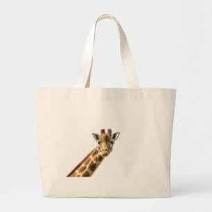 Lange Necked Giraffen-Leinwand-Tasche Jumbo Stoffbeutel
