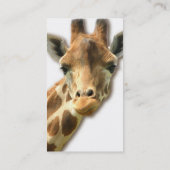 Lange Necked Giraffen-Visitenkarten Visitenkarte (Rückseite)