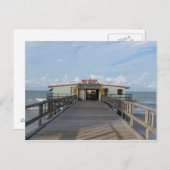 Lange Pier am Morgen Postkarte (Vorne/Hinten)