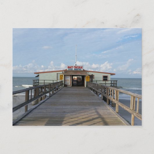 Lange Pier am Morgen Postkarte (Vorderseite)