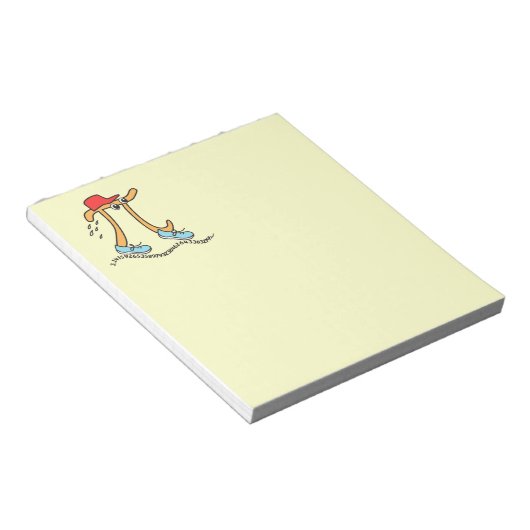 Lange Running Pi - Funny Math Pi Typ Notepad Notizblock (angewinkelt)