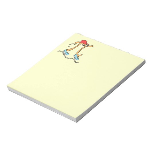 Lange Running Pi - Funny Math Pi Typ Notepad Notizblock (Rotiert)