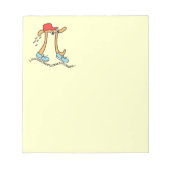 Lange Running Pi - Funny Math Pi Typ Notepad Notizblock (Vorderseite)