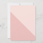 LANGE SCHATTEN GLÜCKWUNSCH ZUM GRAD BLUSH EINLADUNG (Rückseite)