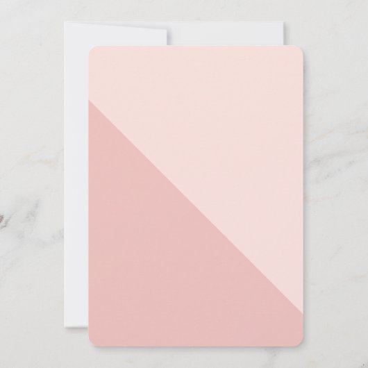 LANGE SCHATTEN GLÜCKWUNSCH ZUM GRAD BLUSH EINLADUNG (Rückseite)