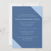 LANGE SCHATTEN-GLÜCKWUNSCH ZUM GRAD-KANAL EINLADUNG (Rückseite)