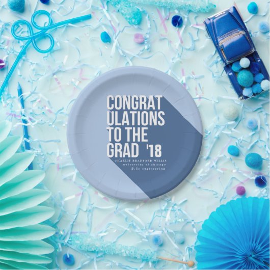 LANGE SCHATTENGLÜCKWÜNSCHE BIS ZUM GRAD PAPPTELLER (Party)