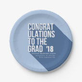 LANGE SCHATTENGLÜCKWÜNSCHE BIS ZUM GRAD PAPPTELLER (Vorderseite)