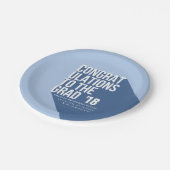 LANGE SCHATTENGLÜCKWÜNSCHE BIS ZUM GRAD PAPPTELLER (Schrägansicht)