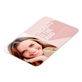 LANGE SCHATTENGLÜCKWÜNSCHE ZUM GRAD BLUSH PINK INV MAGNET (Linke Seite)
