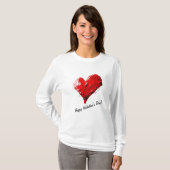 Lange Schlange T - Shirt Valentinstag (Vorne ganz)