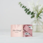 Lange schöne Lashes Augen und Brocken Visitenkarte (Stehend Vorderseite)