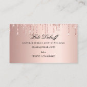 Lange schöne Lashes Augen und Brocken Visitenkarte (Rückseite)