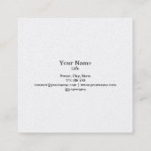 Lange schöne Lashes Augen und Brows Hand gezogen Quadratische Visitenkarte (Rückseite)