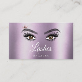 Lange schöne Lashes Augen und Brows Hand gezogen Visitenkarte