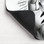 Lange schwarze Nägel und Kristallenergie Magie Vin Mousepad (Ecke)