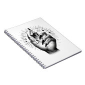 Lange schwarze Nägel und Kristallzauber Grimoire Notizblock (Rechte Seite)