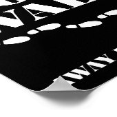 Lange Spaziergänge weg von jedem lustigen Plakatsc Poster (Ecke)